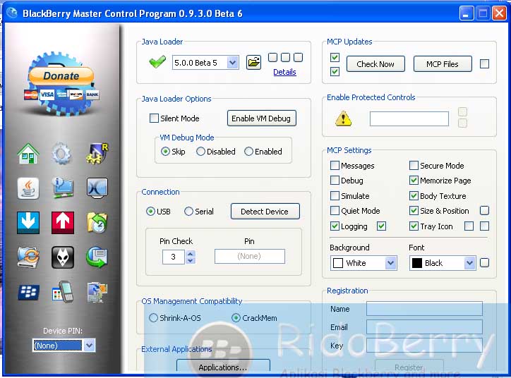 software blackberry master control program 0.9.2.1